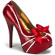 Bordello Women's TEEZE-14, 5 3/4" Heel Concealed Platform W/Scalopped Trim