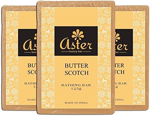 AsterLuxury Butter Scotch Bathing Bar - Pack Of 3