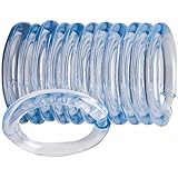 Homebasix SD-ORING-C3L Plastic Shower Curtain O-Ring 12 Piec