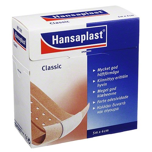 Hansaplast Classic 5m x 4cm, 1 St
