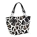 FASH Limited Giraffe Print Faux Leather Tote Shoulder Handbag,Brown,One Size
