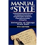 The Chicago Manual of Style by University book cover