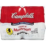 Campbell's Cream of Mushroom Soup, 10.75 Ounce (Pack of 4)