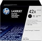 HP Q5942XD 42XD LaserJet Tonerkartusche schwarz Standardkapazität 2 x 20.000 Seiten 2er-Pack