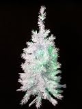 3 Pre-lit White Artificial Christmas Tree - Green Lights