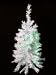 3' Pre-Lit White Artificial Christmas Tree - Green Lights