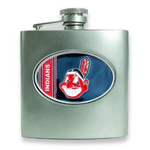 MLB Cleveland Indians Stainless Steel Hip Flask 6oz