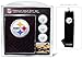 Team Golf NFL Pittsburgh Steelers Gift Set: Embroidered Golf Towel, 3 Golf Balls, and 14 Golf Tees 2-3/4