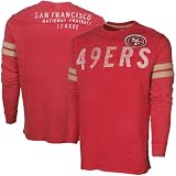 San Francisco 49ers Rave Long Sleeve Premium T-Shirt - Scarlet