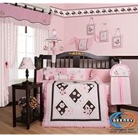 Boutique Brand New GEENNY Pink Butterfly 13PCS Baby Nursery CRIB BEDDING SET