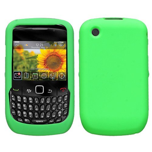 Light Green Silicone Soft Skin Case Cover for RIM Blackberry Curve 2 8520 8530