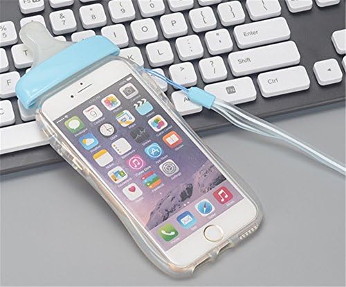 iPhone 6/6s,Cyberways Transparent TPU/Silicone Case[Lovely Feeding Bottle with Strap][Ultra Thin Slim Premium Transparent Lightweight][Lifetime Warranty]-blue