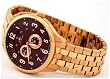 Adee Kaye #AK8021-MRG4 Men's Rose Gold Tone Multi Function Dual Dial Self Winding Automatic Watch