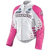 Icon Women's Bombshell Gogo Leather Jacket Pink XL