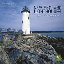 New England Lighthouses 2010 Square Wall (Multilingual Edition)
