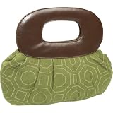 Kailo Chic Pleat Clutch - Green Hexagon