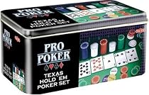 Pro Poker Texas Hold'em Set - Tin