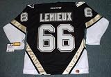 MARIO LEMIEUX Pittsburgh Penguins 2005 CCM Throwback Home Hockey Jersey, MEDIUM