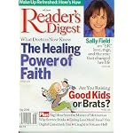 Reader's Digest May 2001 - Sally Field, Healing Power of Faith, Kids book cover