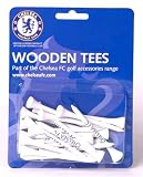 OFFICIAL CHELSEA F.C. 20 WOODEN GOLF TEES