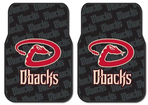 Rubber Front Floor Mats - MLB Baseball - Arizona Diamondbacks - Pair