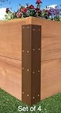 Raised Garden Bed Corner Brackets (Standard) - For 20"H Beds
