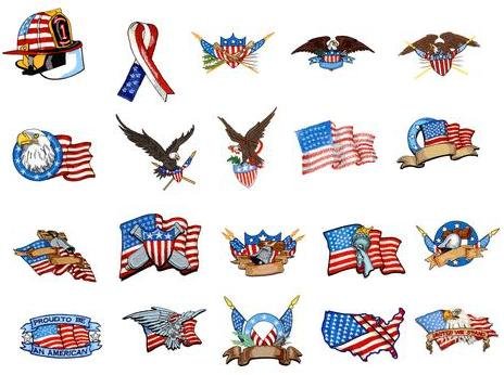 Brother/Babylock Embroidery Machine Card PATRIOTIC 