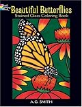 Beautiful Butterflies Stained Glass Coloring Book (Dover Pictorial Archives)
