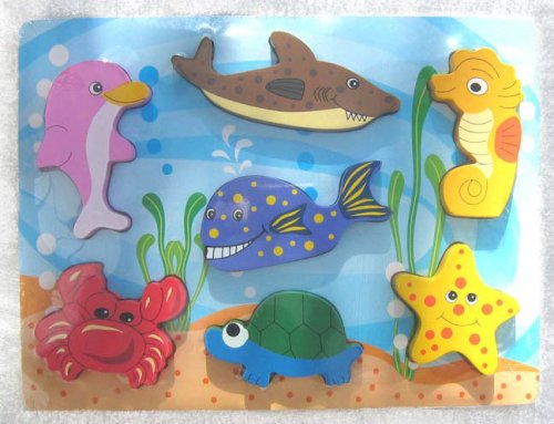 Childrens Toyshop  Toys : Chunky Ocean Life Puzzle