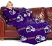 Minnesota Vikings Adult Comfy Throw Blanket with Sleeves