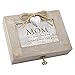 Mom Unconditional Forever Distressed Wood Locket Jewelry Music Box Plays Tune Wind Beneath My Wings