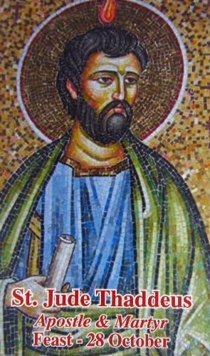 St. Jude Thaddeus Medal Pendant Necklaces an Prayer Card