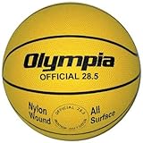 Intermediate / Women Yellow Rubber Basketballs - Set Of 6