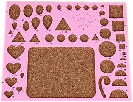CCloud Quilling Tool Template Board 7.1 x 8.3 Inch for Handmade Craft Scrapbooking Pink