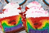 Gourmet Kosher Rainbow Cupcakes