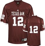 Texas AM Aggies Football Jersey adidas #12 Maroon