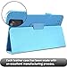Infiland Premium PU Leather Case Cover for DigiLand 10.1 DL1008M DL1010Q / NeuTab N10 Plus 10.1/ rotor 10.1/ iDeaUSA CT10/ Elecost OctaTab 10.1/ IRULU X1 Pro Lightning 10.1 Inch Tablet- Blue