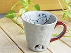 有田焼　国右ェ門窯　ねこが住んでいる　マグカップ　キャット　ネコ　猫 和食器 カフェ 人気 激安