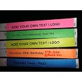 100 CUSTOM PRINTED Premium Tyvek Wristbands - ANY COLOUR