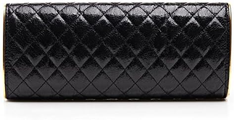 Tonsie Women PU Banquet Buckle Handbag Shoulder Bag Purse Cross Body Clutch Black