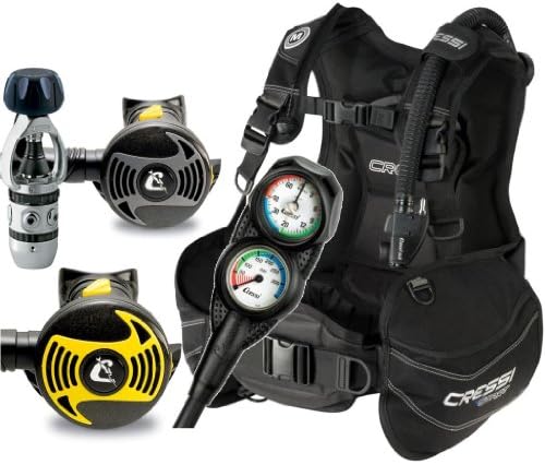 Cressi Start Scuba Diving BCD, Regulator, Console, Octopus, Dive Gear Package