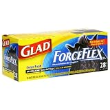 Glad ForceFlex Trash Quick-Tie-Black-28 ct, 30 Gal