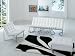 Modern White Leather Sofa, Chair and Ottoman