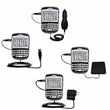 Road Warrior Kit for the Blackberry 7270 includes a Car & Wall Charger AND USB cable AND Battery Extender - Gomadic Brand w/ TipExchange Technology