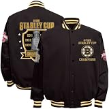 Boston Bruins Commemorative 2011 NHL Stanley Cup Finals Champions Cotton Canvas Jacket
