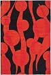 Safavieh Handmade New Zealand Wool Flora Black Red Rug 6 x 9