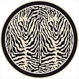 Milliken 4551C/2000-296 Innovation Zulu Zebra Print Round Rug