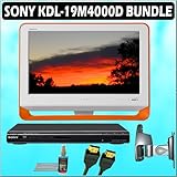 Sony Bravia M-Series KDL-19M4000/D 19-Inch 720p LCD HDTV (Orange) + Sony DVD Player w/ Deluxe Access