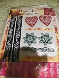 Self Adhesive Decal Stencils For Henna temporary tattoo