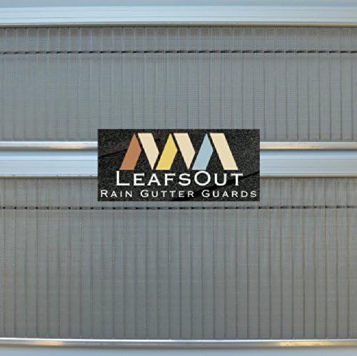 LeafsOut WIDE 7" DIY Micro Mesh Rain Gutter Guard 24 Feet. Install it yourself Gutter Screen Protection Cover System